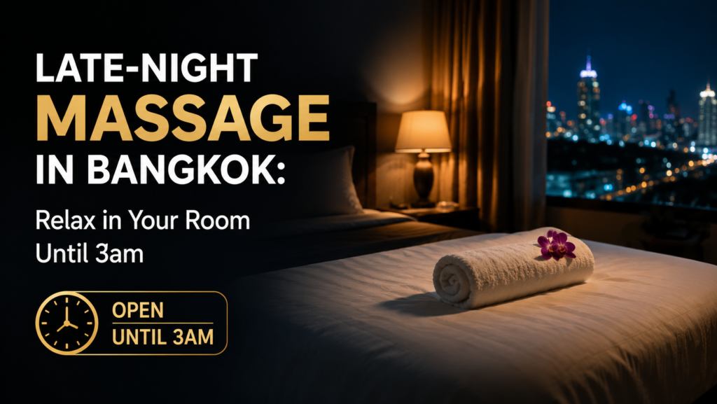 Late-night in-room massage service in Bangkok hotel available until 3am